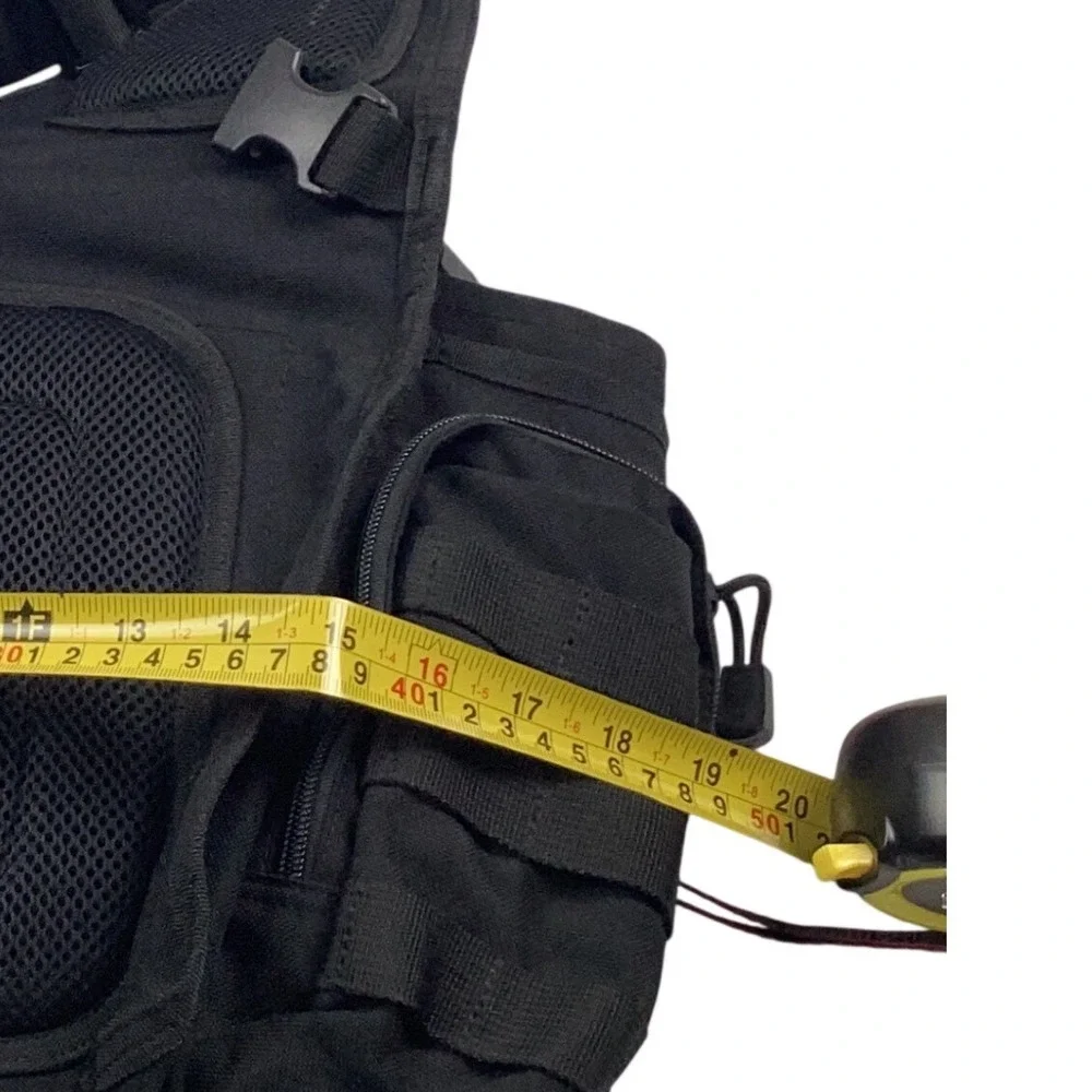 Rapdom Tactical Gear T311 Black Messenger Bag MOLLE Shoulder Utility EDC Pack